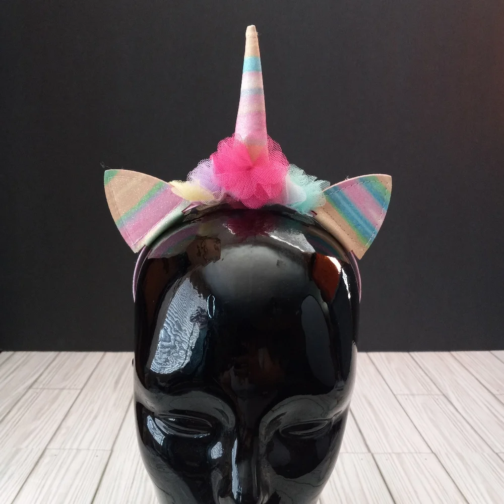 The Children's Place Pom Pom Unicorn & Rainbow Unicorn Headbands